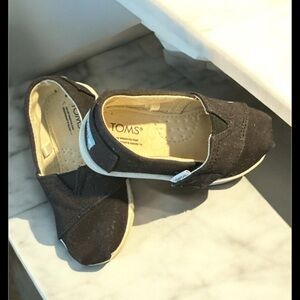 Toms Black Sneakers Slip-On Canvas